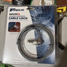 NEW Targus Defcon CL Laptop Cable Lock PA410U Combination Lock 6.5 ft.