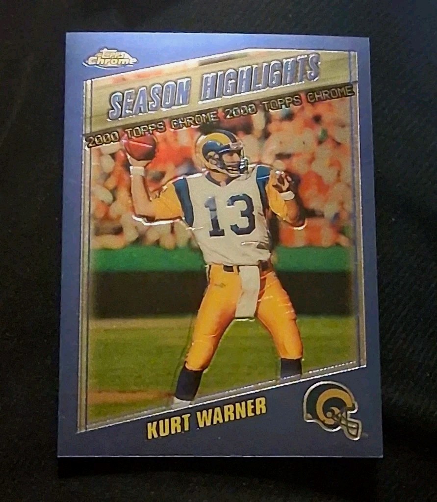 2000 Topps Chrome #191 Kurt Warner Season Highlights LA Rams HOF