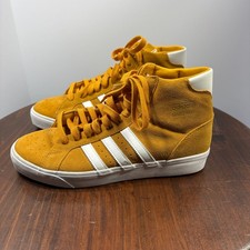Adidas Basket Scarpe Sportive Professionali Uomo Taglia 9 Giallo Cloud Scamosciato FW3103 NUOVE