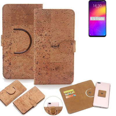 Schutz-Hülle für Meizu Note 9 Wallet-Case aus Kork Schutzhülle Tasche