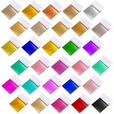 Sadnyy 1500 pcs 30 Colors Gold Leaf Sheets Gilding Foil Sheets for Craft