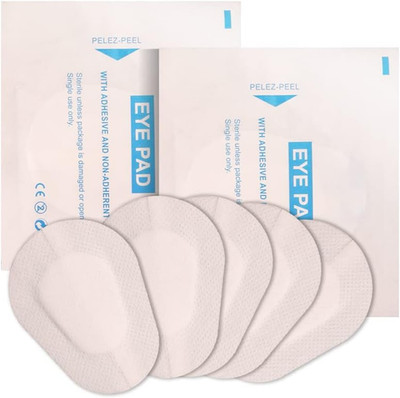 40Pcs Adhesive Eye Patches for Adults/Kids,White Color Non-Woven Breathable Adhe