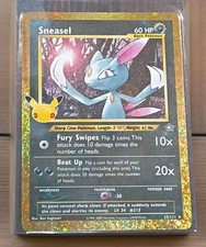 Sneasel Gold Border 25/111 Pokemon 30th Anniversary Classic Collection