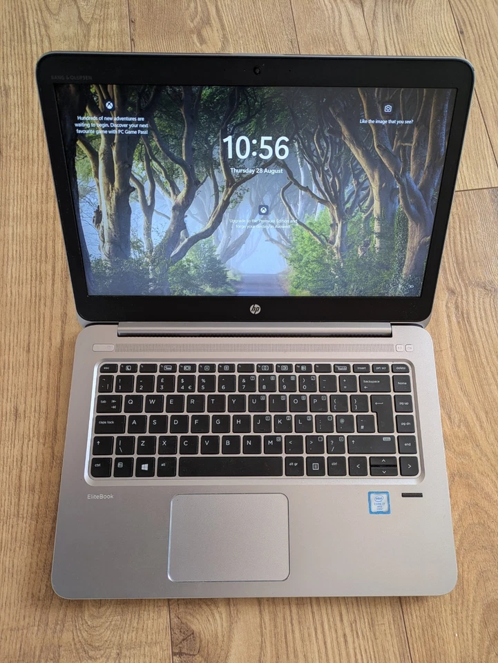 HP Elitebook Folio 1040 G3 Core i7 6600U 2.81GHz 8GB RAM 256GB 14.1" Laptop 003 - Image 2 of 4