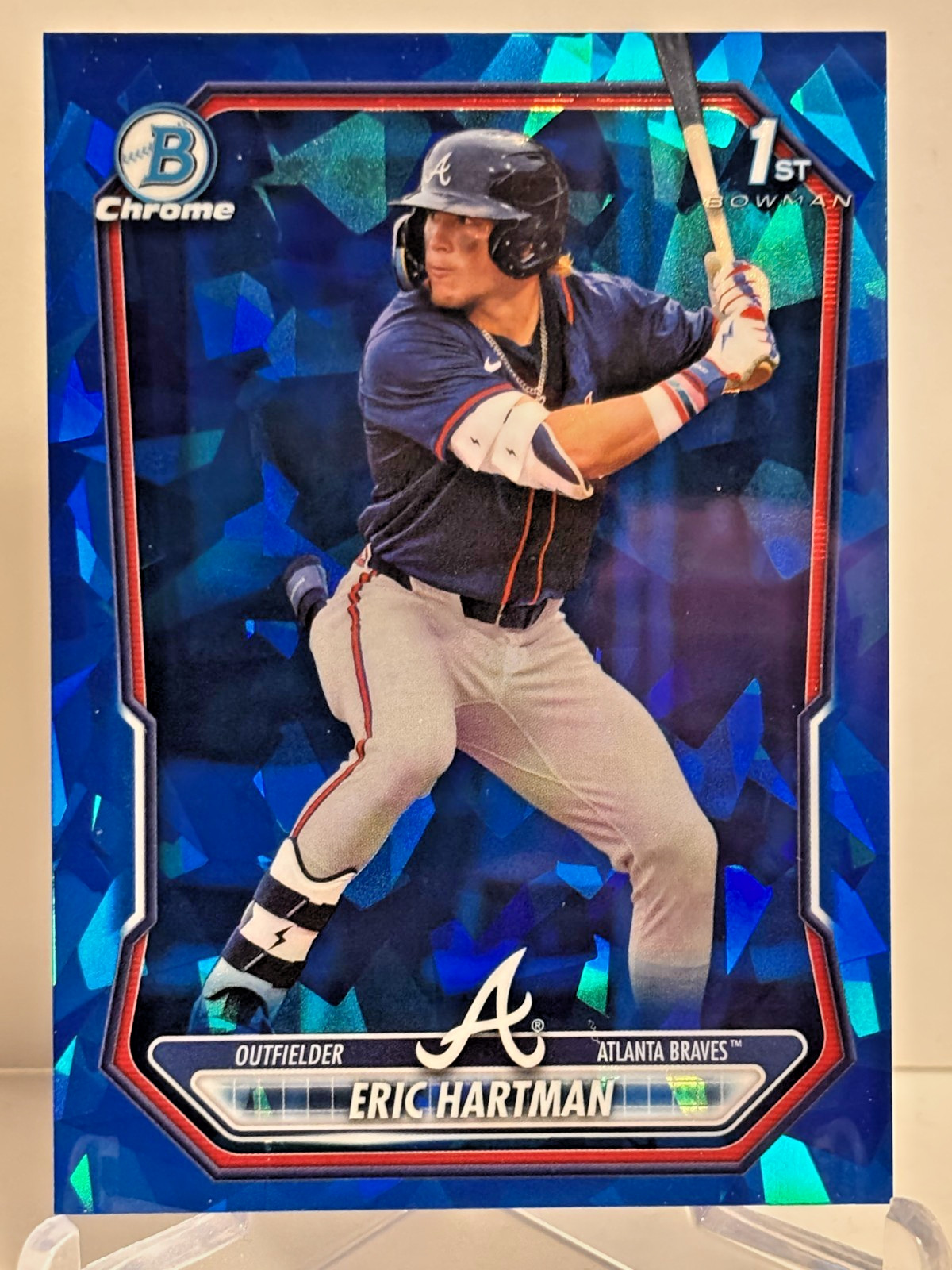 2026 Bowman Sapphire Eric Hartman Chrome 1st Prospect #BCP-102 Braves