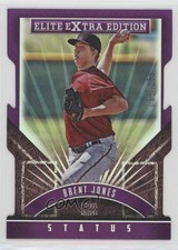 2015 Panini Elite Extra Edition Status Purple Die-Cut /150 Brent Jones #134 0r4