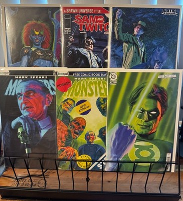 Mark Spears Bundle!! 6 Comics! Monsters, Gargoyles, Green Lantern, Spawn, JL