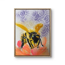 11"x14" Original Abstrace Acrylic Painting on Canvas signed by Artist Honey Bee