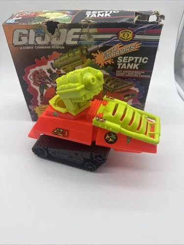 GI Joe Eco Warriors Cobra Command Weapon Septic Tank 1991 Hasbro w/Box ARAH