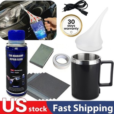 Headlight Restoration Repair Liquid Polymer Chemical Polishing Car Set Tool 200g