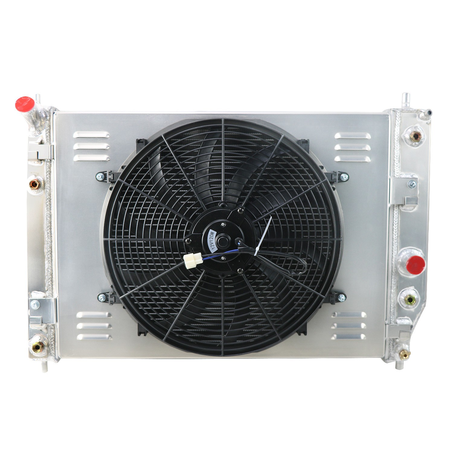 3 ROWs RADIATOR+SHROUD FAN Fits 2005-2013 CHEVROLET CORVETTE C6 6L 6.2L/7.0L V8,