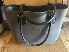 Borsa O Bag Grigio Scuro con manici Neri ( No Fodera ) Usato Buono