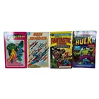 Vintage DC Marvel Comic Pocket Book Lot Superman Hulk Fantastic Four 1970s 4pc