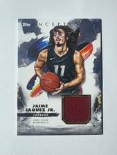 2024-25 Topps Inception Jaime Jaquez Jr. Relic Card with a game-worn memorabilia