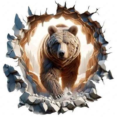 Tortenaufleger Bär Bear Tier Essbaren Geburtstag Party PREMIUM Fondant Oblate