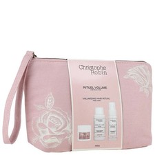 Christophe Robin Volume Hair Ritual Gift Set 3 Items In Travel Bag