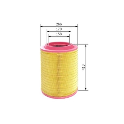 Luftfilter Bosch F026400072 für Daf Renault