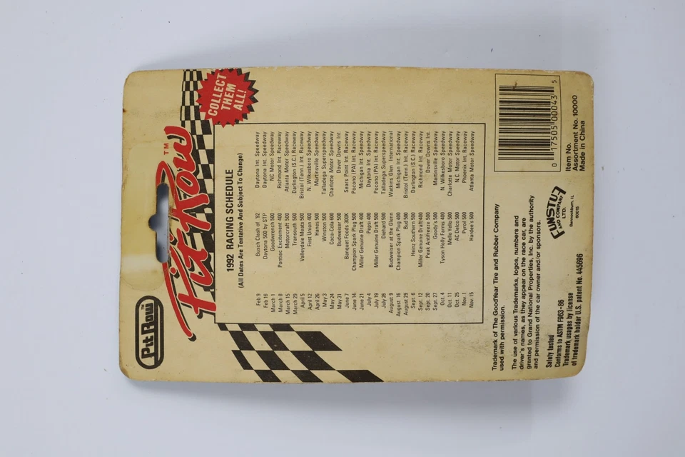 De colección 1992 Oficial Pit Row NASCAR 1:64 Stock Car Richard Petty #43 Diecast Foto 4 de 4