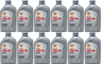 Shell Helix HX8 5W-40 Motoröl 12x 1l = 12 Liter