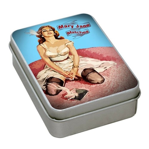 Matches Mary Jane Light On Tin Container