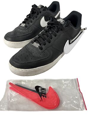 Nike Air Force 1 '07 PRM Zipper Black White CW6558 001 Men's Size 13