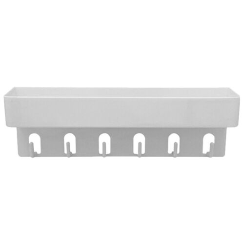  Nail-free Wall-mounted Entrance Key Hanger Plastic Storage Rack - Picture 1 of 12