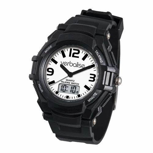 Talking Digital Analogue Sports Style Watch
