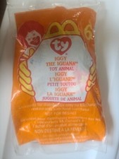 McDonald's, Iggy The Iguana TY Beanie Babies Unopened Tag Under Tail No Tongue.