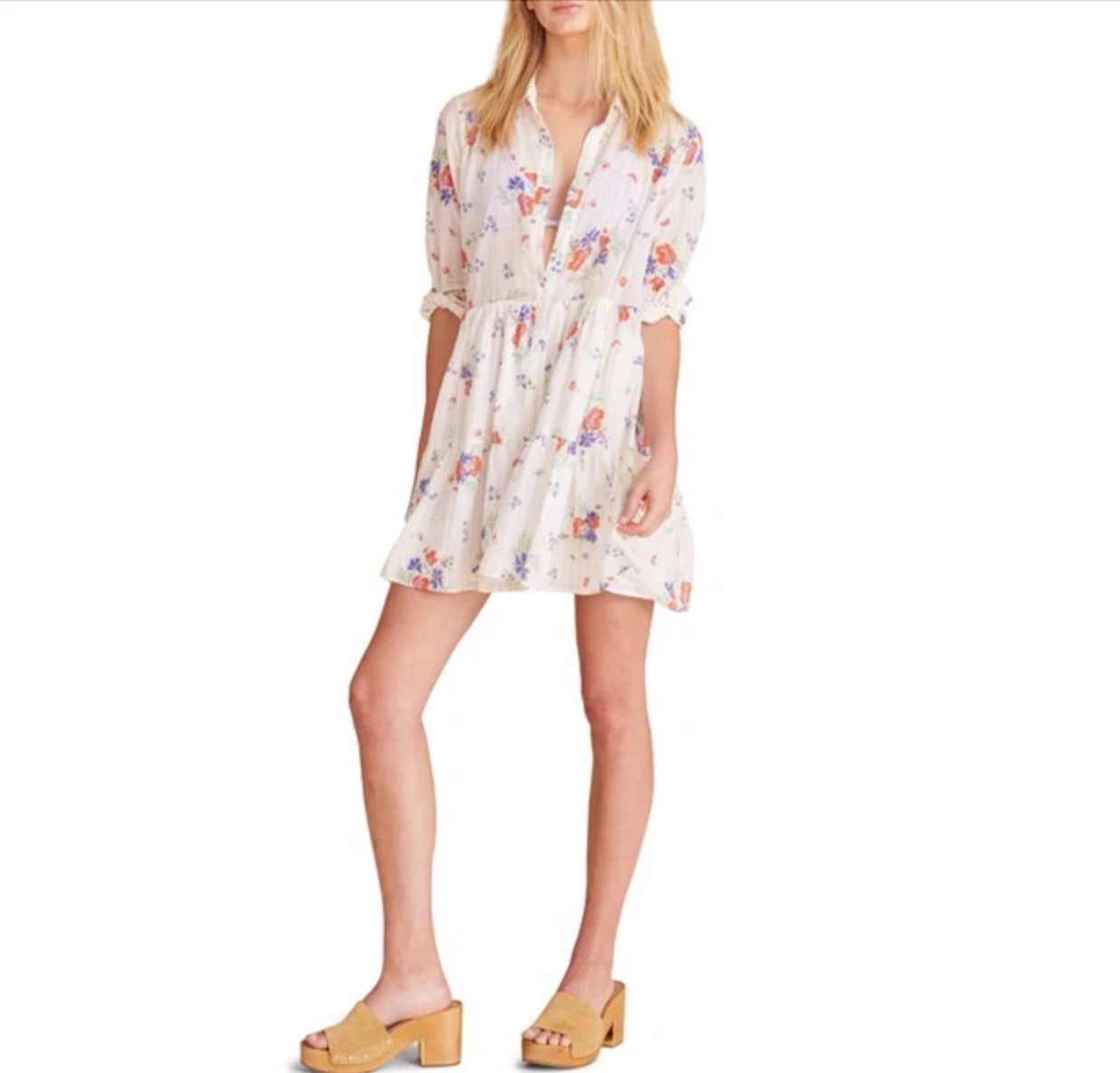 OFF WHITE Camicia Veronica Barba Jemila Off White Floreale Donna Taglia Media *DIFETTO*