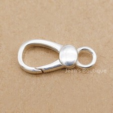 Oval Lobster Claw Clasp Sterling Silver Carabiner Clasp A5257