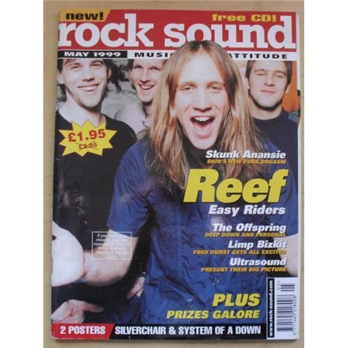 REEF ROCK SOUND #2 MAGAZINE MAY 1999 REEF COVER + MORE INSIDE (NO CD) UK