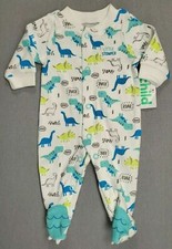 Baby Boy New Child Mine Carter's Preemie Dinosaur Stomper Footed Outfit