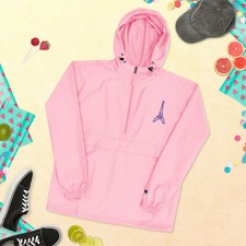 Paris Eiffel Tower Jacket, Embroidered, France, Wind And Rain Resistant Jacket