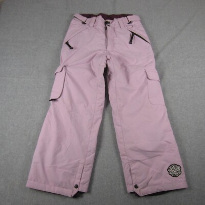 Ride Snowboards Ski Pants Girls Youth S 9-10 Pink Insulated
