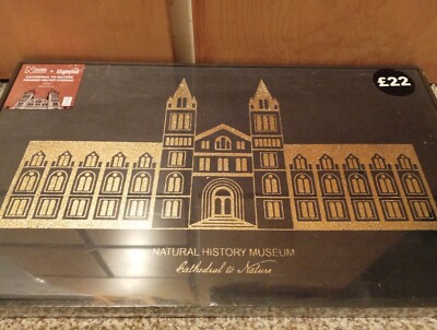 Natural History Museum Dunelm Cathedral To Nature Framed Velvet Canvas Dark Grey
