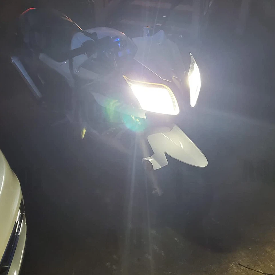 High Power LED Headlight H7 H11 Bulbs Lights For Kawasaki Vulcan 2000 2004-2009 Foto 4 de 4