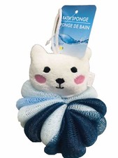 Cute Animal Face Kids Bath Loofahs Balls for Baby Girls Boys Mesh Shower Ball