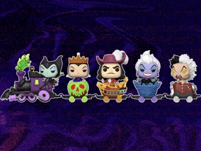 FUNKO POP Trains Disney Villains 5点セット Funko POP Trains Disney Villains COMPLETE SET OF 5 EXCLUSIVE In