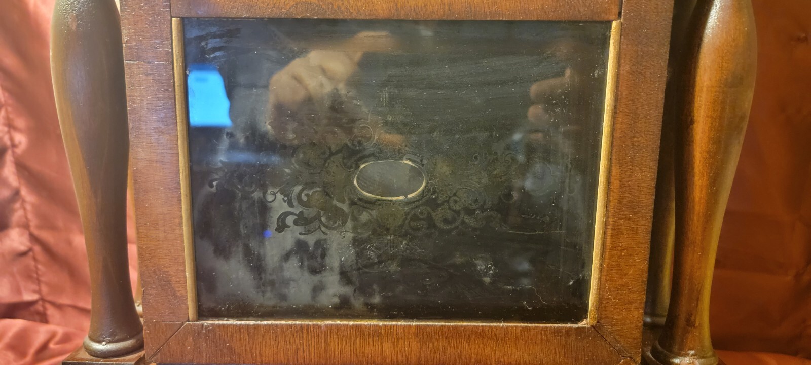 Antique 30hour Jerome & Company 4 Pillar, Weighted Wall Clock