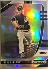 2020 Prizm Draft Picks Base Autographs Prizms Silver #51 Burl Carraway NM-MT Aut