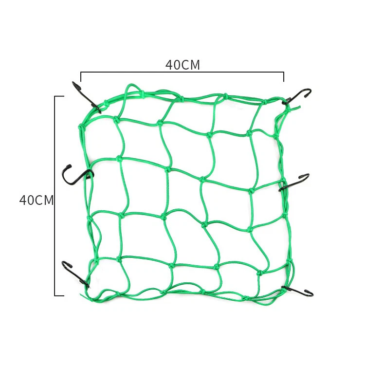 16'' X 16'' Motorcycle Bike ATV Carrier Cargo Net Bungee Luggage Helmet Holder Foto 3 de 4