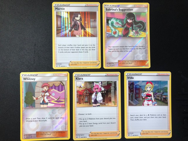 Pokémon Sword & Shield TCG 5 Rare Holo Trainer Cards- Mint Condition Pokémon Sword & Shield TCG 5 Rare Holo Trainer Cards- Mint Condition