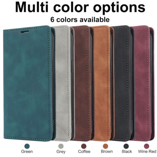 For iPhone 16 16e 15 14 13 12 11 Pro Max XR 8 7 Plus Leather Wallet Case Cover - Picture 2 of 57