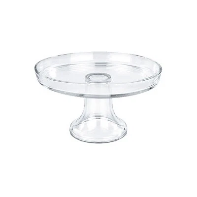 Alzata tonda per dolci e frutta in vetro trasparente - Immagine 2 di 2