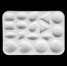 LARGE Faceted Crystal Pendant Silicone Mold AU