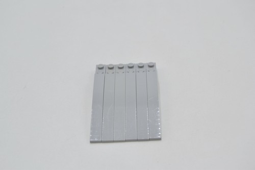 Lego 6 x Roof Tile Light Bluish Gray Slope Curved 10x1 85970