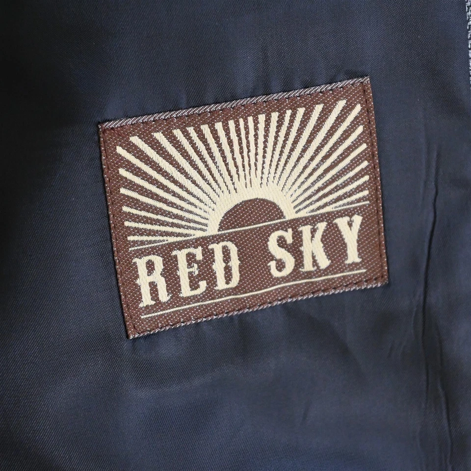 NUEVO Blazer Abrigo Deportivo Traje Chaqueta Red Sky 42R Gris Western Yugo Botón Plateado Foto 4 de 4