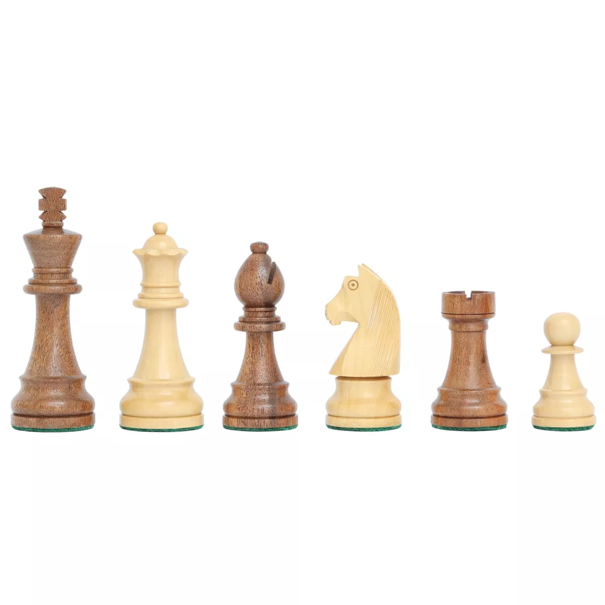 Chess Pieces German Knight | Staunton | 95 mm | Boxwood & Acacia