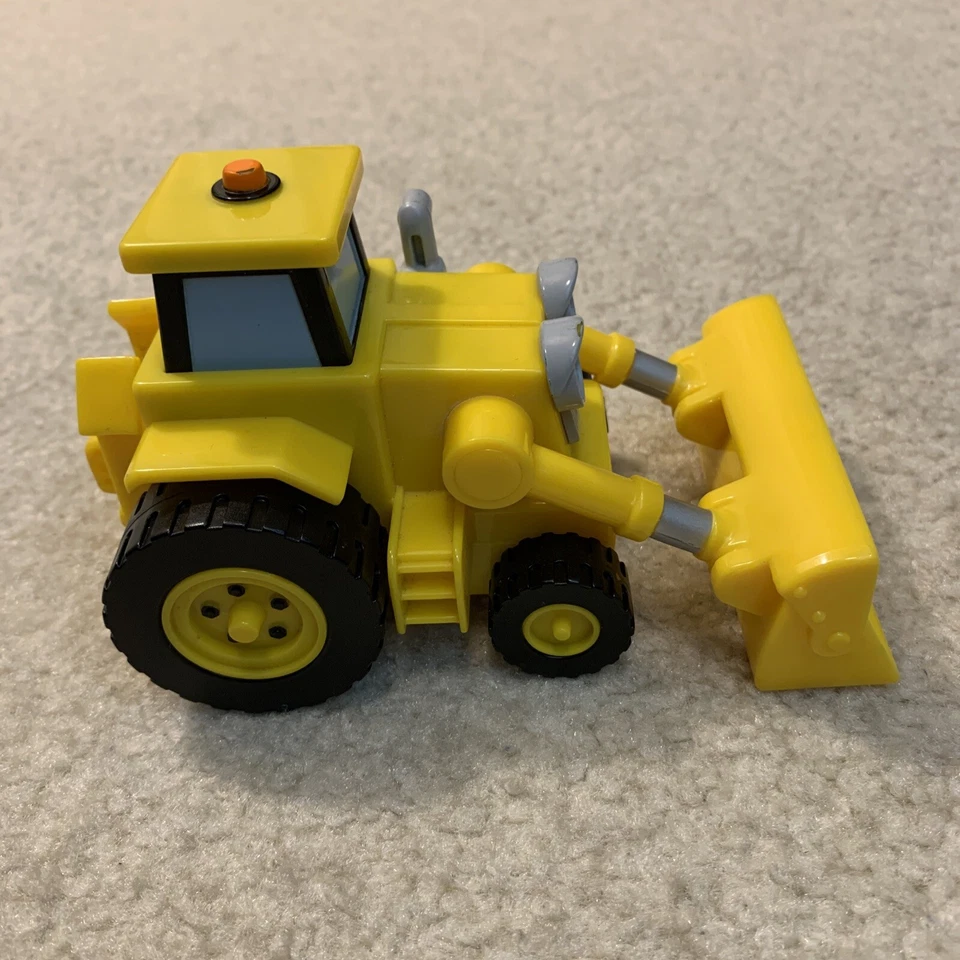 Bob the Builder Scoop 2005 Bulldozer amarillo 5,5" coche de juguete camión vehículo figura Foto 4 de 4