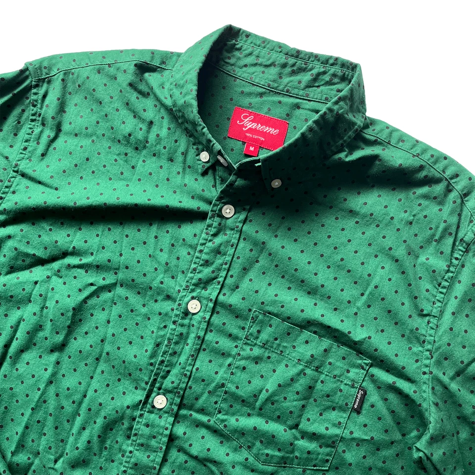 Supreme FW11 Supreme Polka Dot Button Up Shirt Size Medium - Image 3 of 4